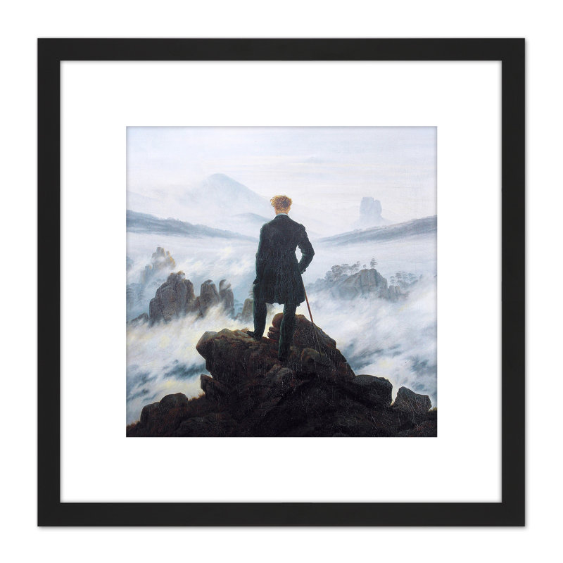 Friedrich Wanderer Above Sea Fog by Caspar David Friedrich - Single Picture Frame Painting