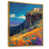 Toile avec cadre flottant or