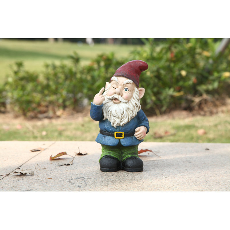  Winking Gnome Statue, 25.4cm H × 11.4cm W × 15.2cm D