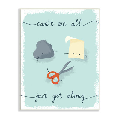 Rock Rock Scissors Illustration ludique «All Get Welcome»