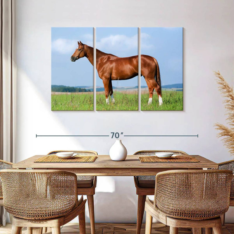 Brampt Still Chestnut Horse, 36" H x 57" W