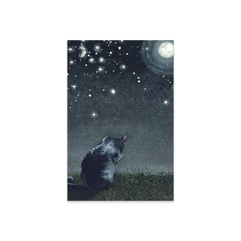 Bain de lune sur plastique / acrylique par Maggie Vandewalle, peinture
