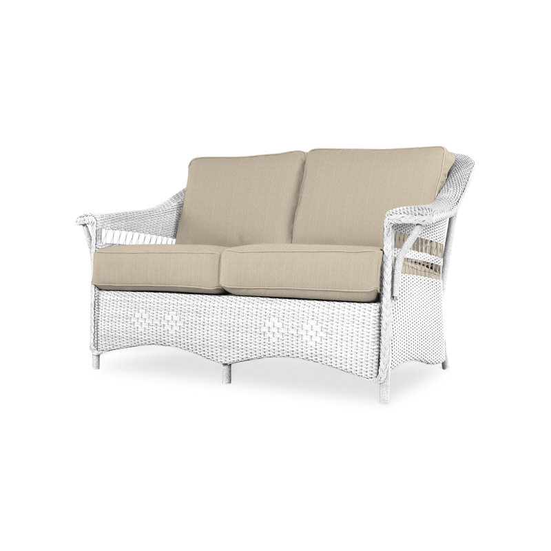 Nantucket Outdoor 2 - Seat, White, Sandberg Navy