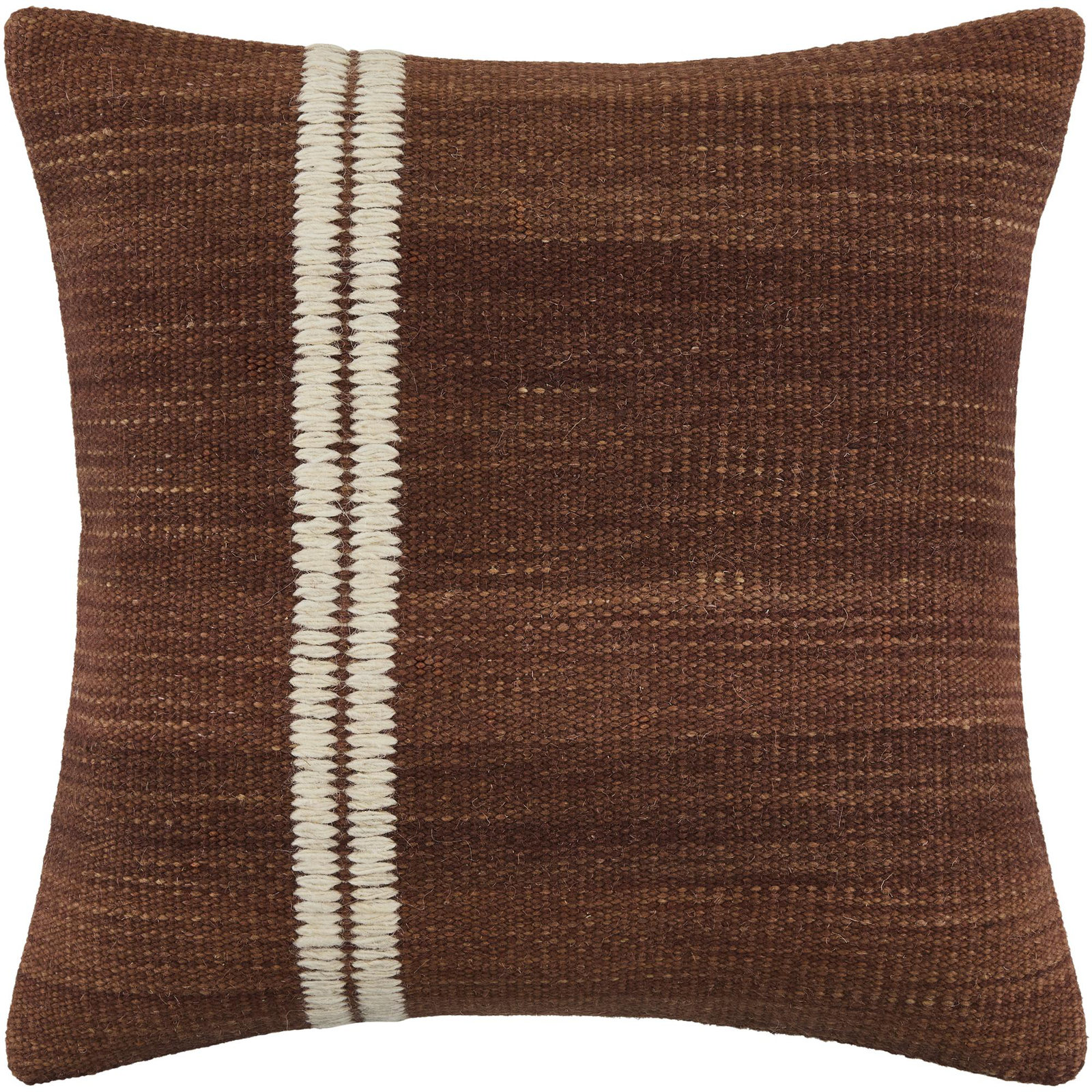 Jundah Accent Pillow, Square 22", Polyester, Red