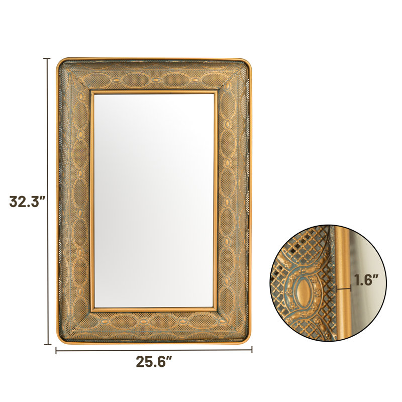 Miroir mural Juliyana, 32 po x 25 po