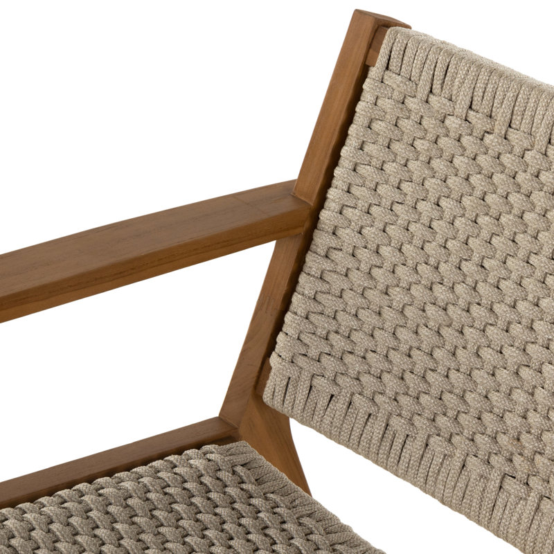Chaise de patio en teck Alaire