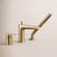 Hint Single-Handle Deck-Mount Bath Faucet With Handshower-1321653491