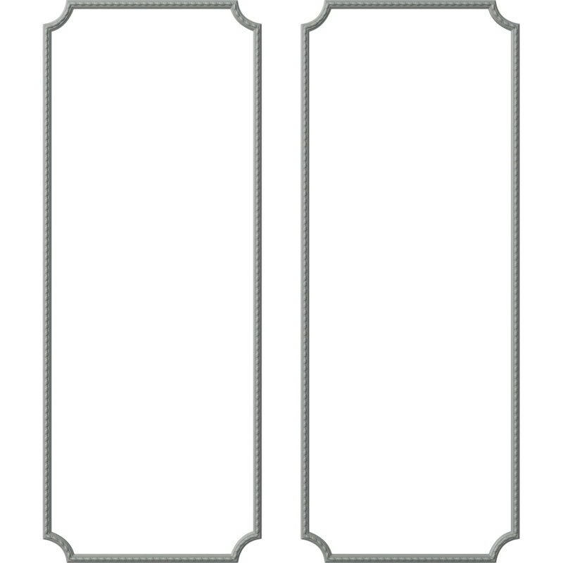 Ensemble de moulure de panneau Bulwark, L 28 po x H 72 po, Double