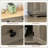 Sideboard With Solid Wood Countertop, Modern Kitchen Storage Cabinet, Coffee Bar Cabinet With 3 Drawers, Doors And Adjustable Shelf-1546163706