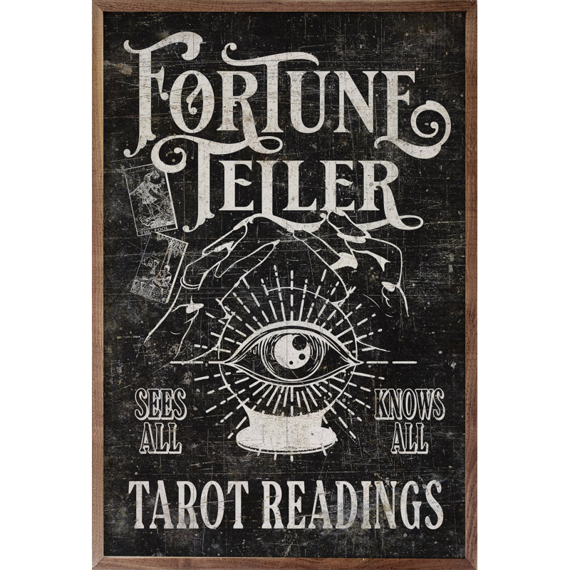 Fortune Teller Black, 5" W x 8" H