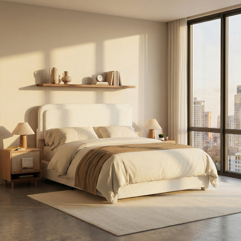 Modern Platform Bed, Queen