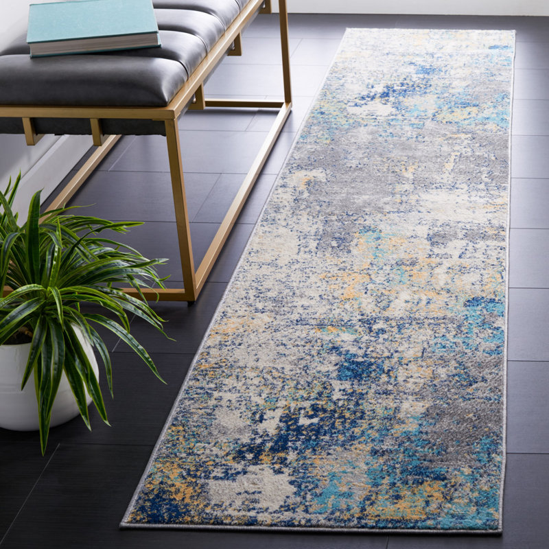 Jasper 100 Performance Abstract Rug, Runner 2' x 9'
