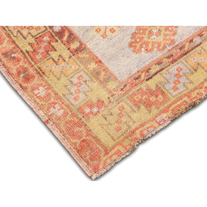 One-of-a-Kind Hand-Knotted 1960s Oushak Rug - 3'6" x 5'8"