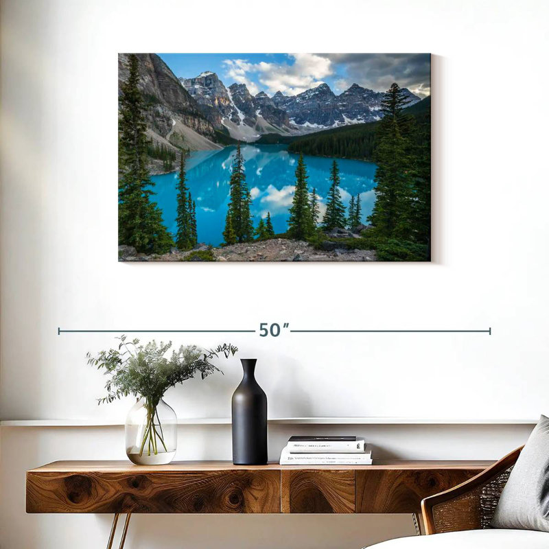 Alvord Scenic Moraine Lakeside Mountains, H 24 po x l 36 po