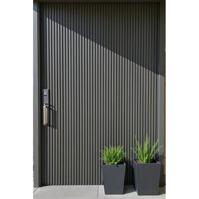 Porte pivotante abstraite