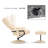 Aashka Faux Leather Swivel Recliner-969750111