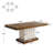 63'' Pedestal Dining Table for 4-6-1760869345