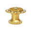 Caché medium round knob with halo platform with Swarovski Clear Crystalsin Antique Brass-839392544
