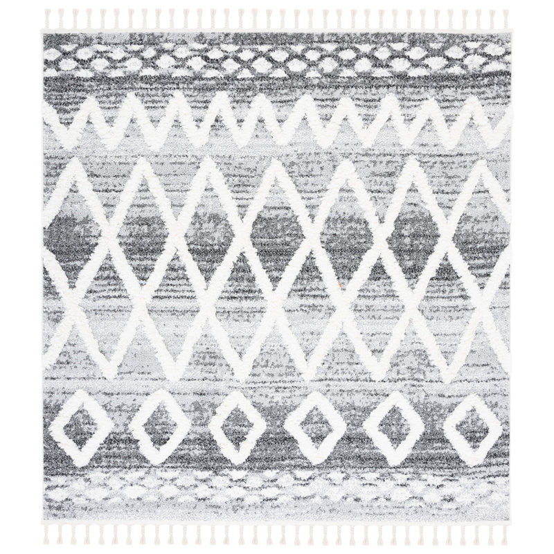 Tapis à poils longs Widner, Carré 6 pi 7 po