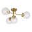 4-Light Semi-Flush in Warm Brass-820395603