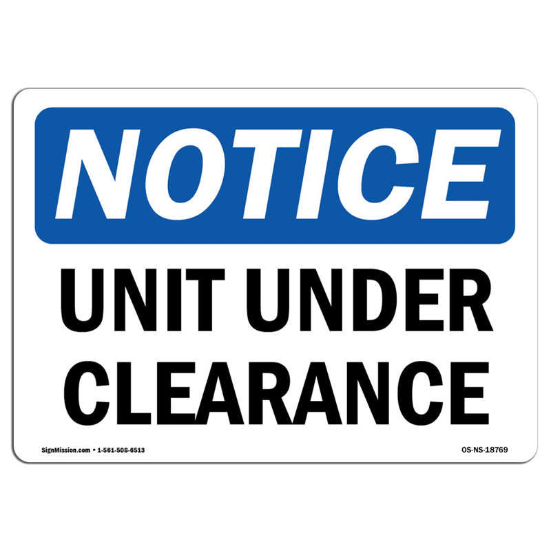 Unit under Clearance
