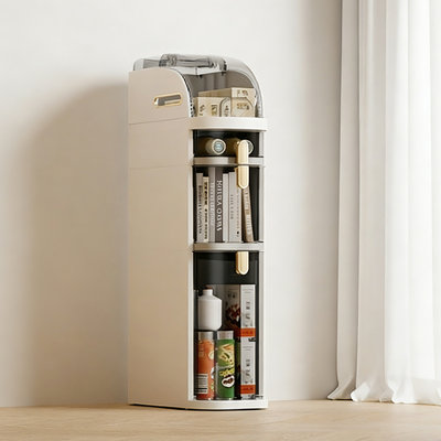 Armoire de rangement mobile à petit espace: tiroir en acrylique transparent à 3 niveaux