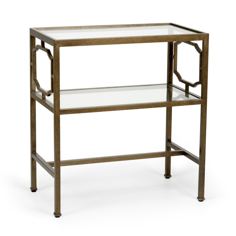 French Glass End Table