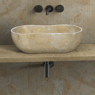 Bathroom Vessel Sink With Pre-Drilled Drain Hole