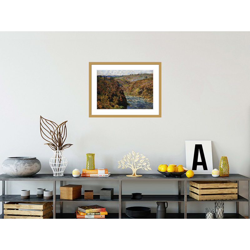 «Valley of the Creuse (Sunlight Effect)» par Claude Monet, impression giclée encadrée, H 22,46 po x l 29,5 po