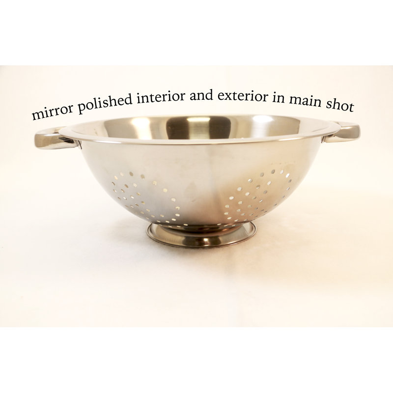 Stainless Steel Mixing Bowl and Colander Set with Copper Tint