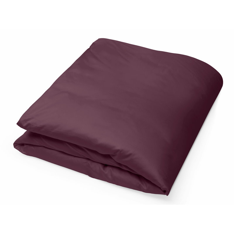 Raffaello Sateen Duvet Cover, King Duvet Cover, Plum