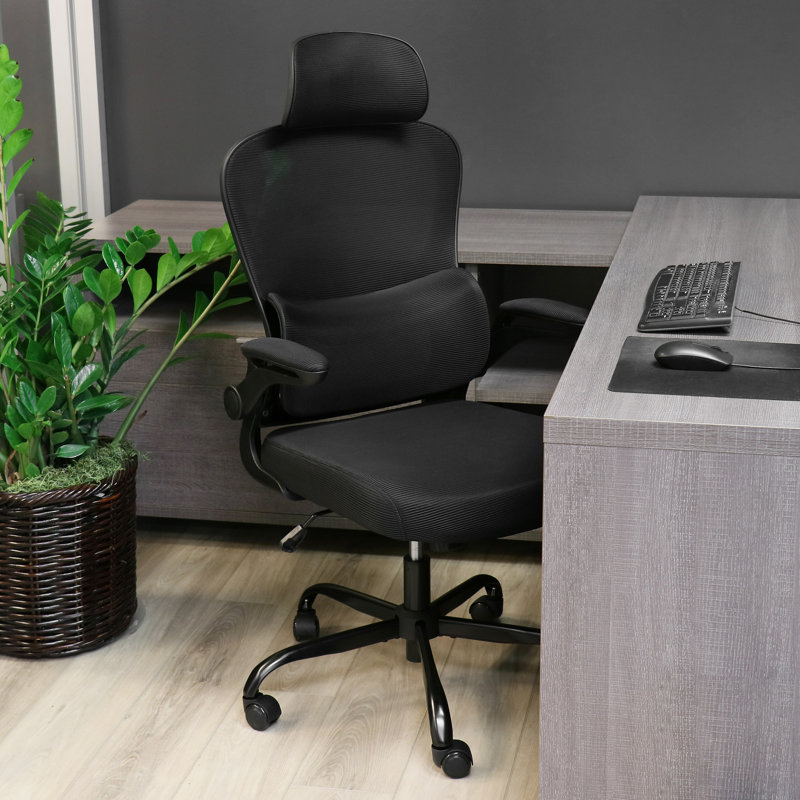 Chaise de bureau en tissu Lillienne