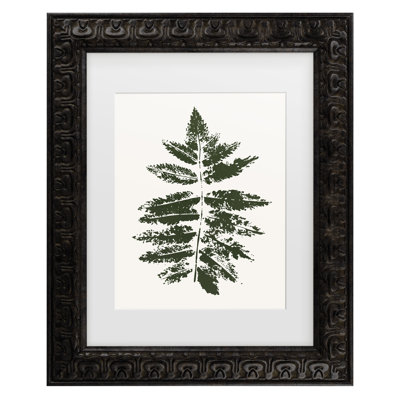 Kubistika  Oak Leaf Print  Matted Framed Art