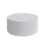 Table basse moderne avec plateau en faux marbre, table basse ronde de 29,52 po avec base en similicuir, table basse en forme de cylindre, tables basses décoratives pour le salon-126256067-126256068