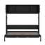 Lit escamotable double avec armoires de rangement