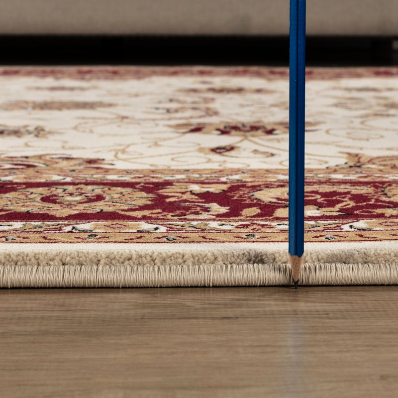 Tapis de couloir de luxe, 2 pi 7 po X 9 po 10 po, fabriqué à la machine, style victorien classique avec motifs, velours 100% polypropylène, envers en jute, teinture et animal de compagnie, idéal pour les endroits très passants