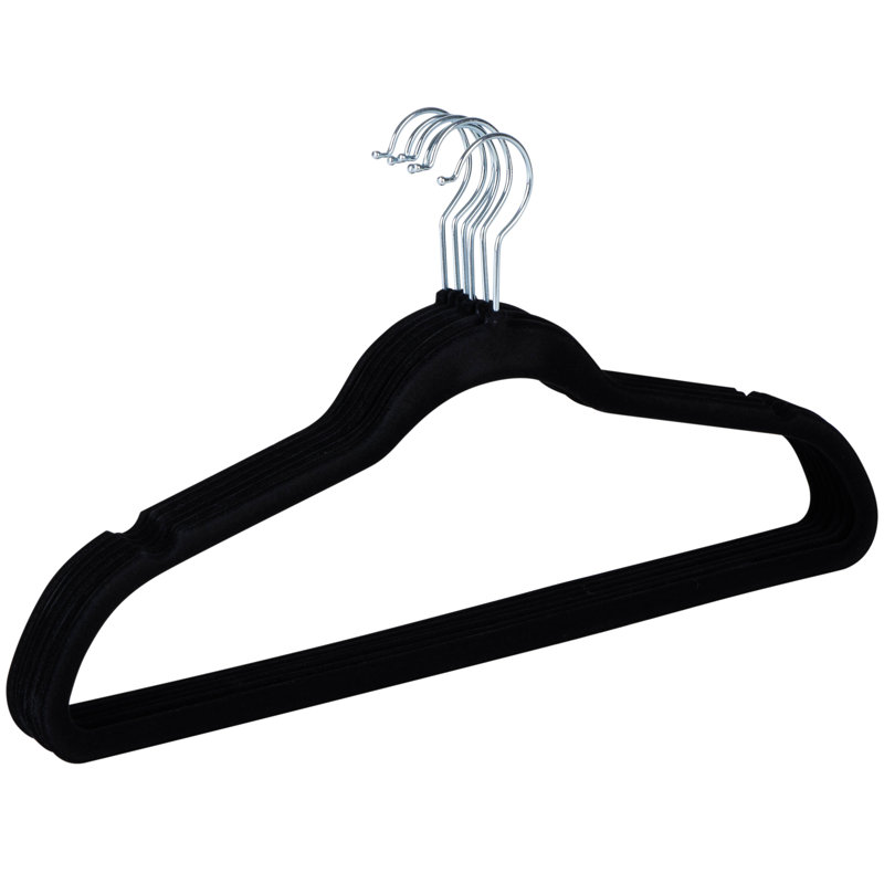 Cintre anti-dérapant Huggable pour robe / chandail / chandail, Noir
