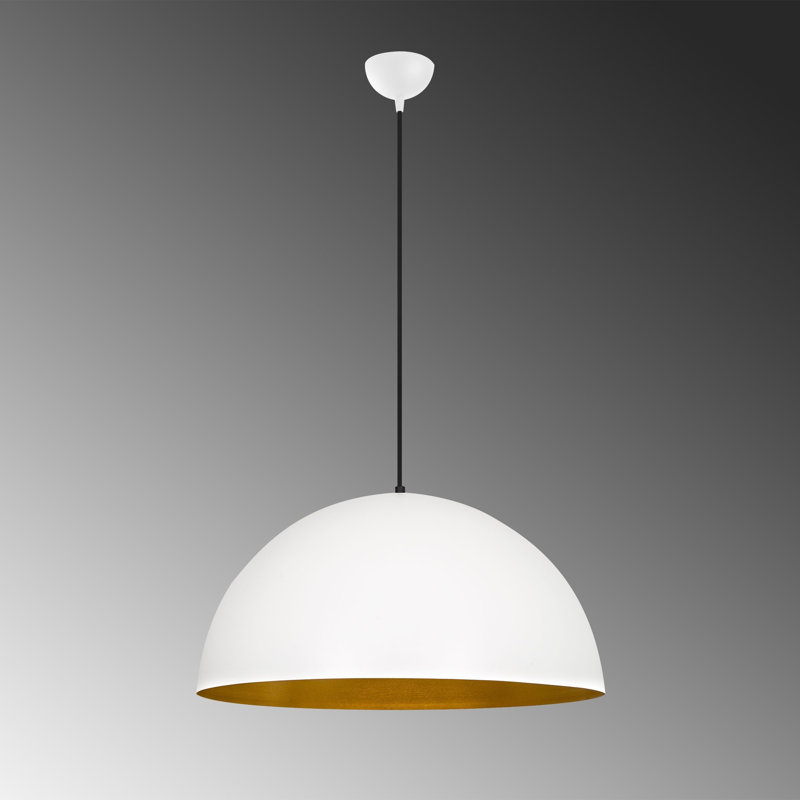 Express 1 - Light Dome Pendant, White, 60cm H x 60cm W x 60cm D