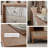 Brown Solid Wood Rectangular Console Table