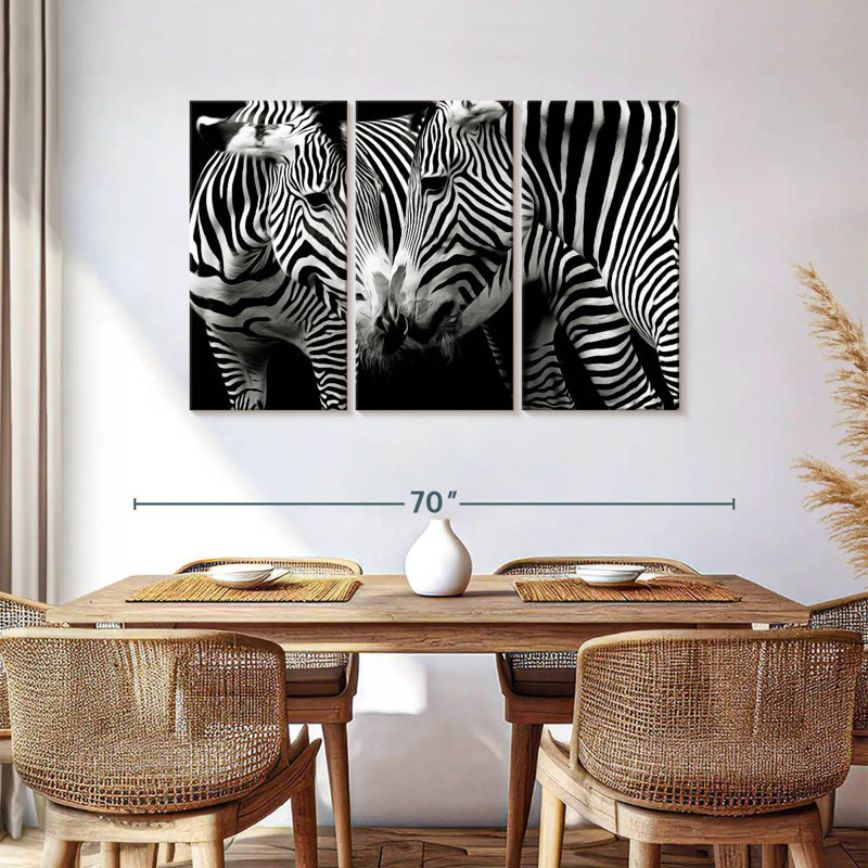 Brampt Nuzzling Zebra, 36" H x 57" W