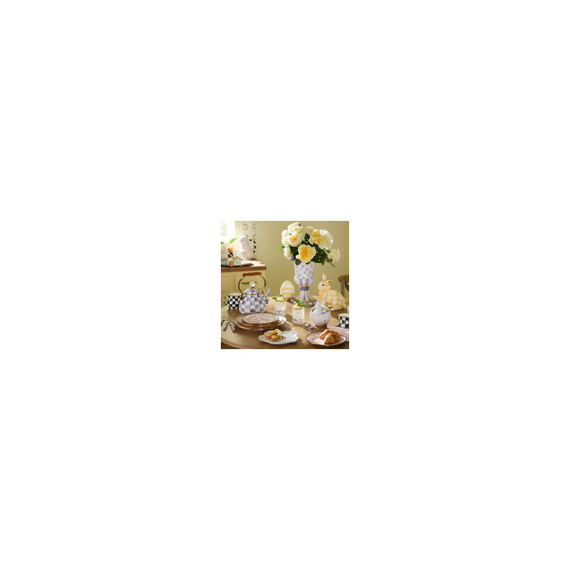 Mint Check Large Egg, Yellow/White, 18 in x 15 in