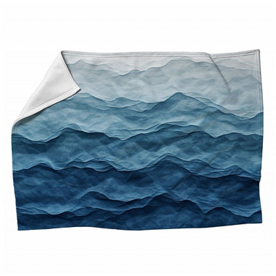 Machine Printed Throw Blanket