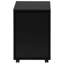 Contenant classeur noir stratifié, pour armoire de bureau en stratifié, avec tiroirs de rangement adéquats