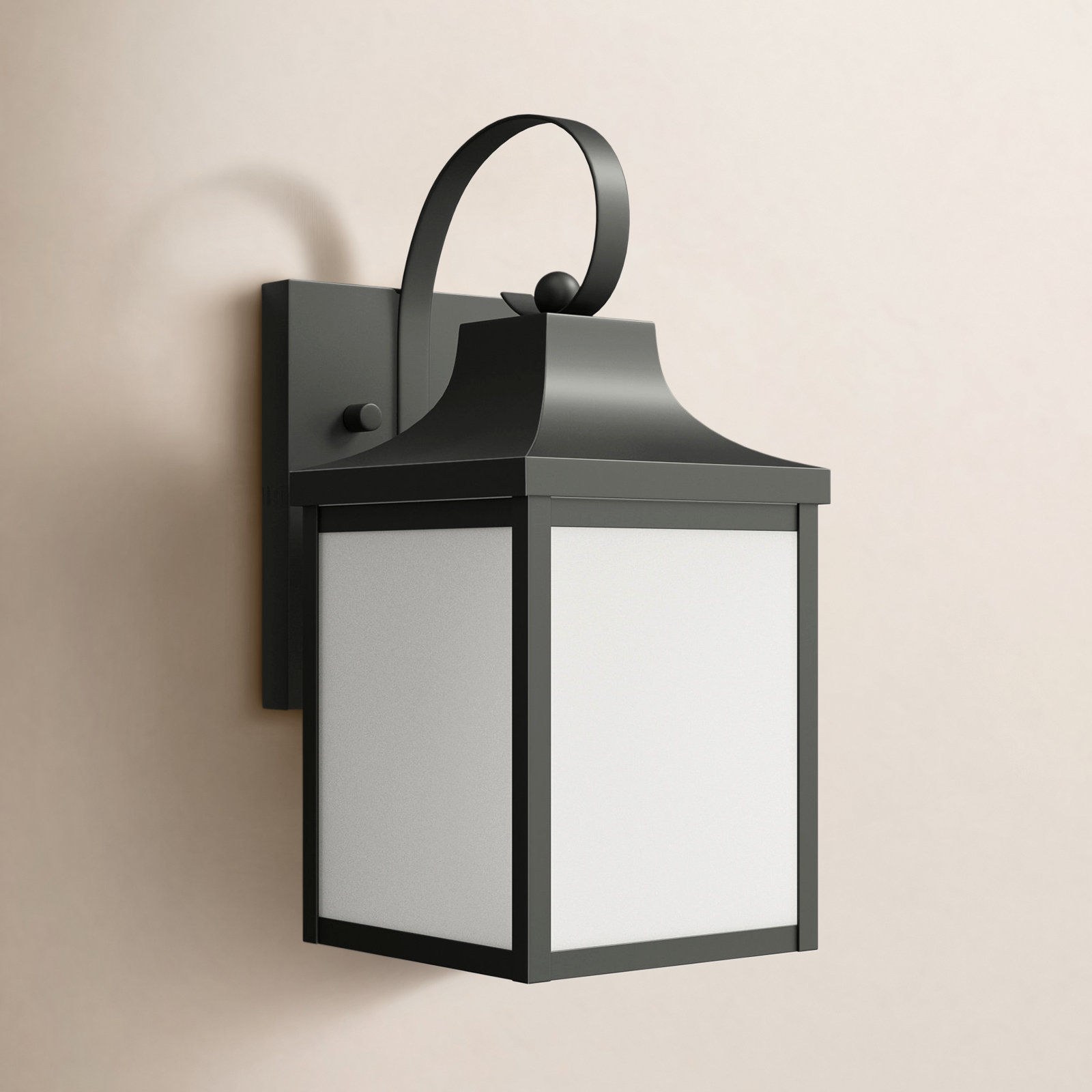 Single Light Outdoor Wall Light, Antique Bronze, No