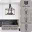 Luminaire suspendu lanterne à 4 lumières Broadalbin-874973999
