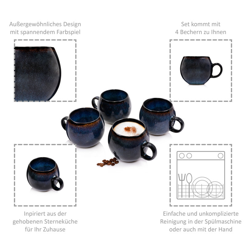 Cappuccinotassen-Set Kammern