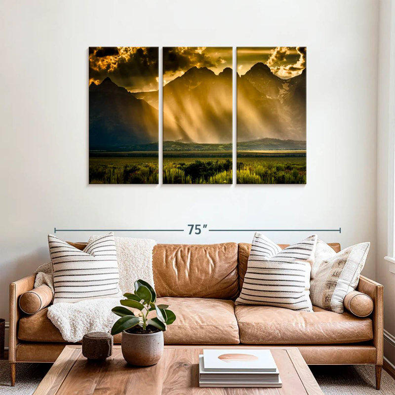 Alvord Stormy Grand Tetons, H 36 po x l 57 po