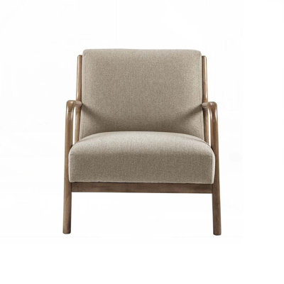 Polyester Upholstere Arm Chair with 4 Legs
