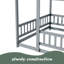 Lit en bois avec structure de toit House House-479896000-479896006