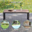 Table basse de patio rectangulaire, ensembles de conversation toutes saisons pour chambre, chevet, porche-382975841-382975844